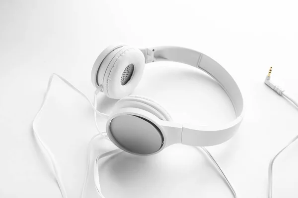 Modern headphones on white background — Stock Photo, Image