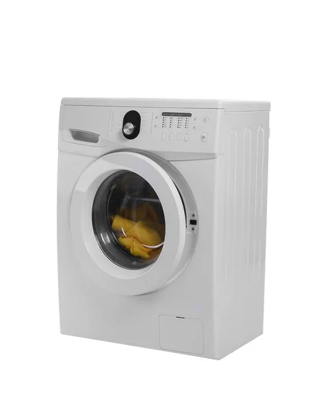 Modern washing machine on white background — Stock Photo, Image