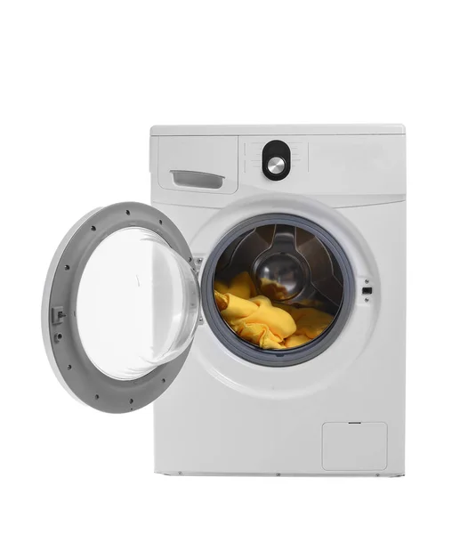 Modern washing machine on white background — Stock Photo, Image