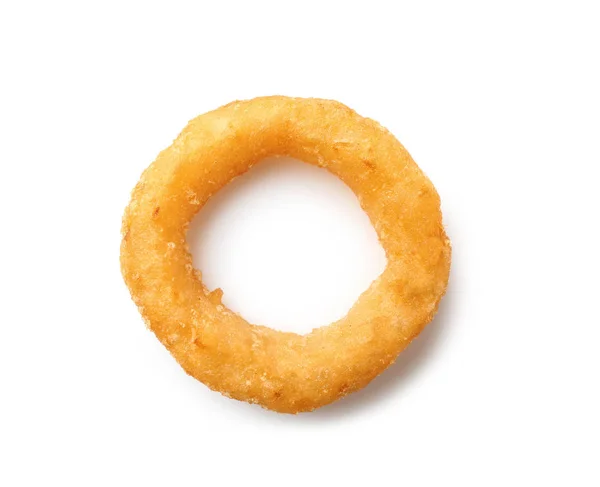 Tasty onion ring on white background Stock Photo