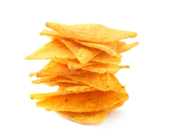 Tasty nachos on white background — Stock Photo, Image