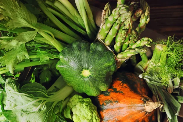 Various fresh vegetables, closeup — Stock Photo, Image