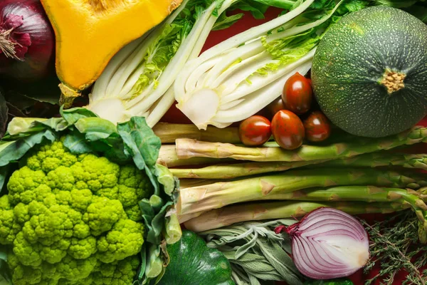 Various fresh vegetables, closeup — Stock Photo, Image