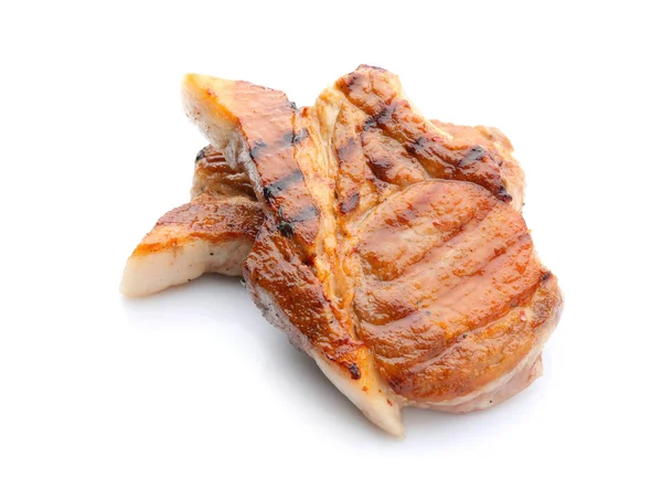 Ízletes főtt hús fehér háttér — Stock Fotó
