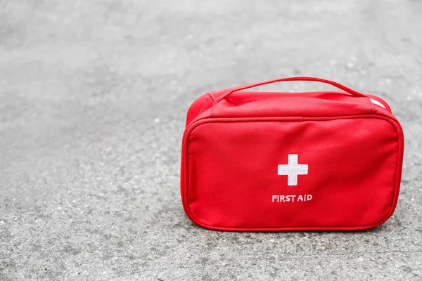 First aid kit outdoors