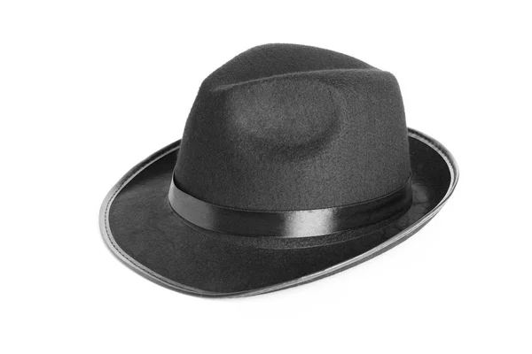 Мужская шляпа на белом фоне — стоковое фото