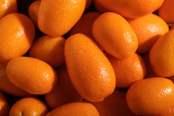 Deliziosa frutta kumquat, primo piano — Foto Stock