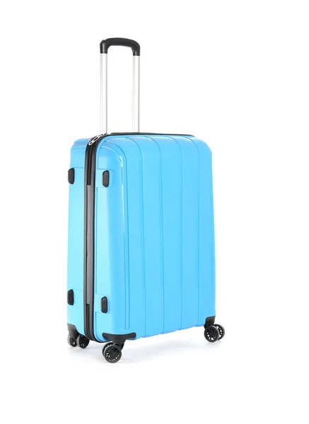 Packed suitcase on white background — Stock Photo, Image