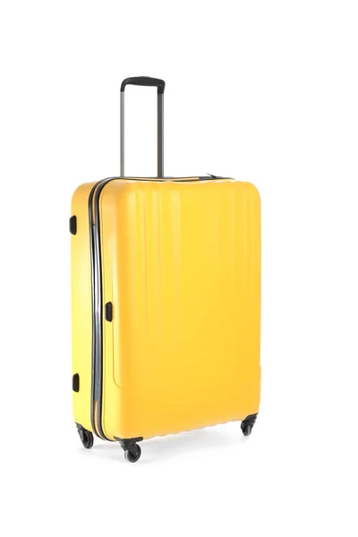 Packed suitcase on white background — Stock Photo, Image