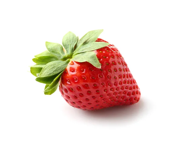 Leckere Erdbeere auf weißem Hintergrund — Stockfoto