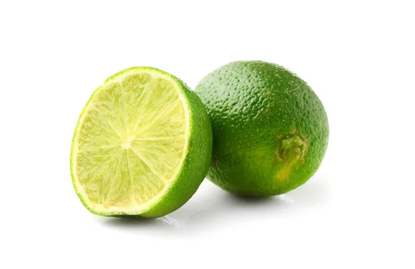 Tasty lime fruit on white background — Stock Photo, Image