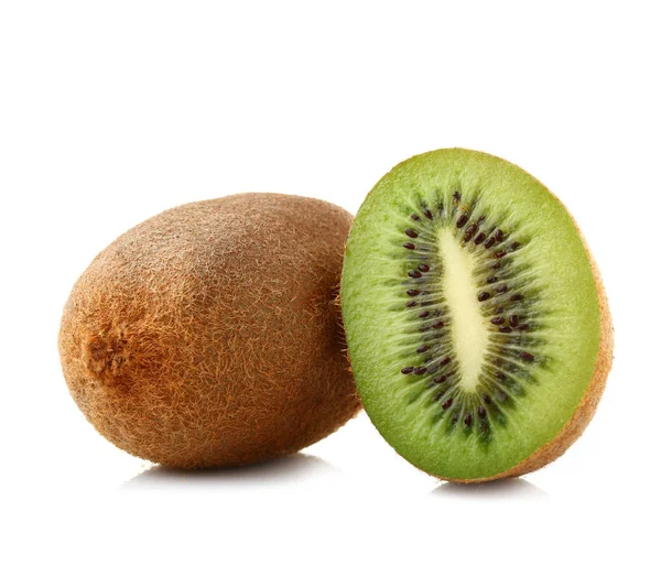 Leckere Kiwi-Früchte auf weißem Hintergrund — Stockfoto