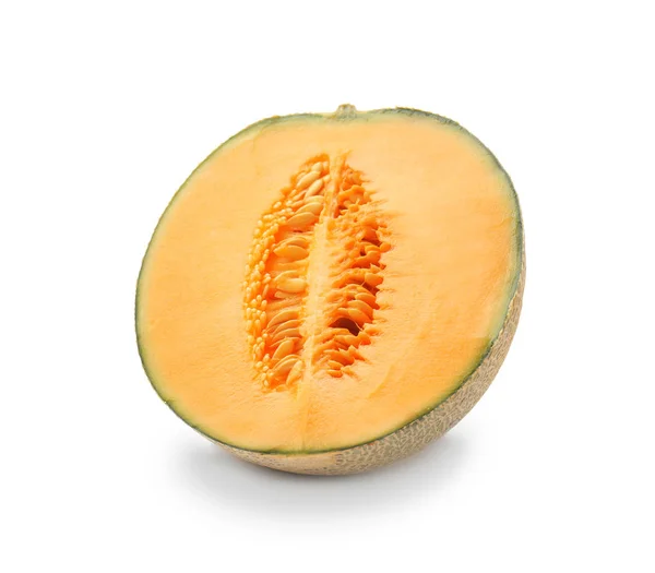 Savoureux melon sur fond blanc — Photo