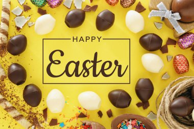 Paskalya kutlamaları için güzel tebrik kartı