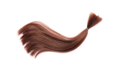 Beyaz arka plan üzerinde saç strand. Bağış kavramı