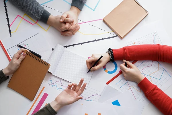 Group of people during meeting in office — Stock Photo, Image