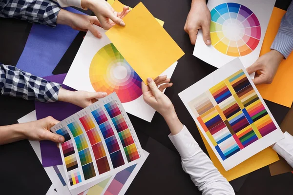 Group of people during meeting in office — Stock Photo, Image