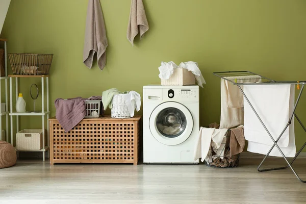 Interior of modern home laundry room — Stock Photo, Image