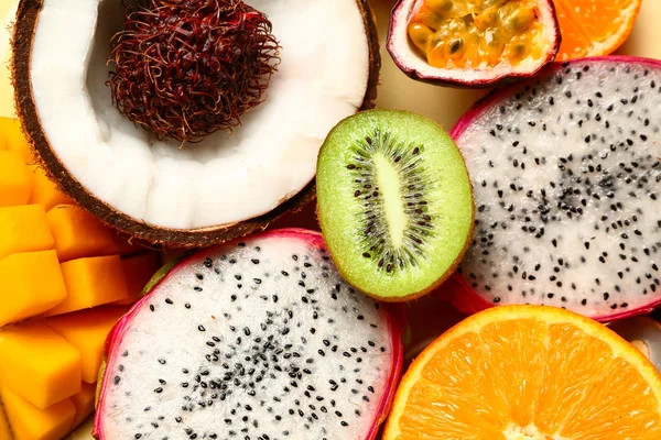 Surtido de frutas exóticas, primer plano —  Fotos de Stock