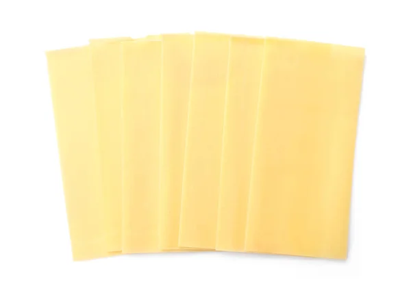 Lasagne listy na bílém pozadí — Stock fotografie