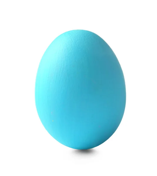 Красивое пасхальное яйцо на белом фоне — стоковое фото