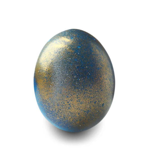 Bellissimo uovo di Pasqua su sfondo bianco — Foto Stock