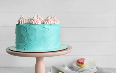 Tatlı standı lezzetli Doğum günü pastası