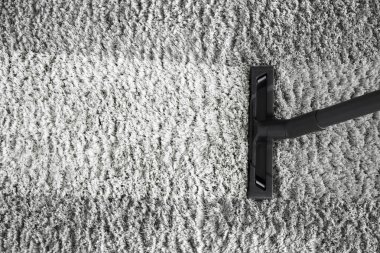 Halıda süpürge fırçası