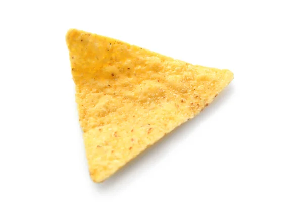 Sabroso nacho sobre fondo blanco — Foto de Stock