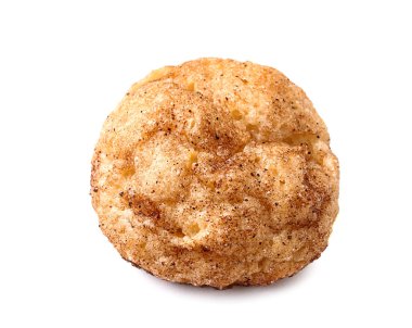 Beyaz zemin üzerine lezzetli kurabiye