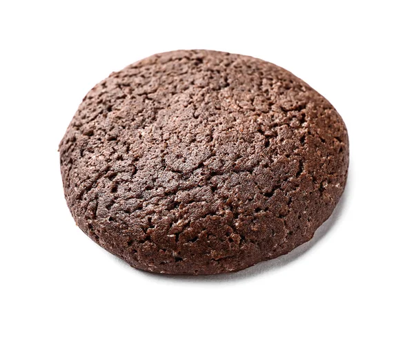 Biscuit au chocolat sur fond blanc — Photo