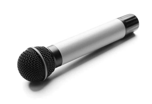 Microphone on white background — Stock Photo, Image