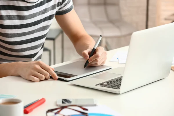 Male designer working in office — Stock Photo, Image