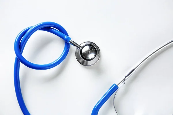 Medical stethoscope on white background — Stock Photo, Image