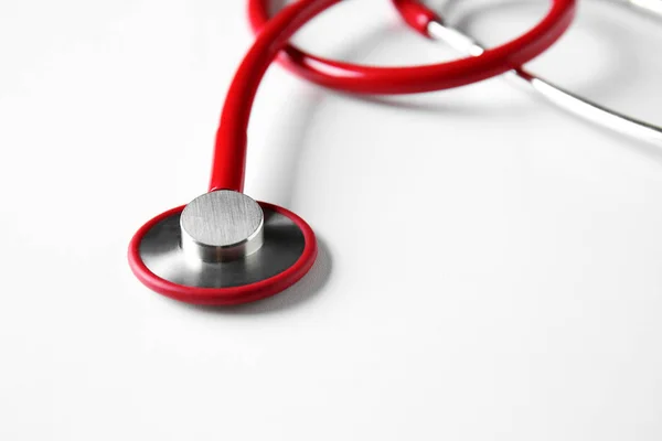 Medical stethoscope on white background — Stock Photo, Image