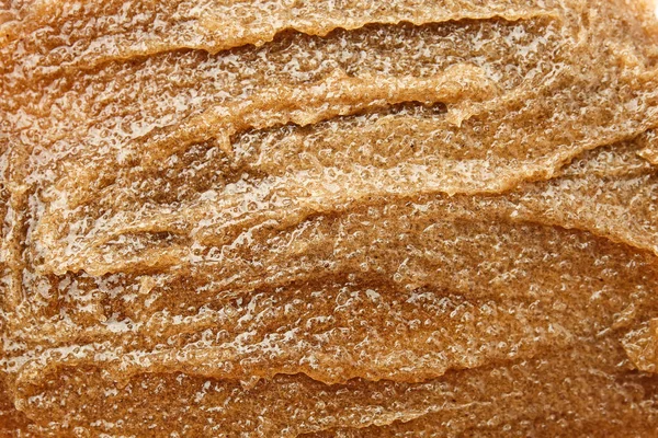 Texture of sugar scrub, closeup — Stock Photo, Image
