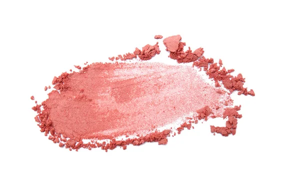 Blusher polvere su sfondo bianco — Foto Stock