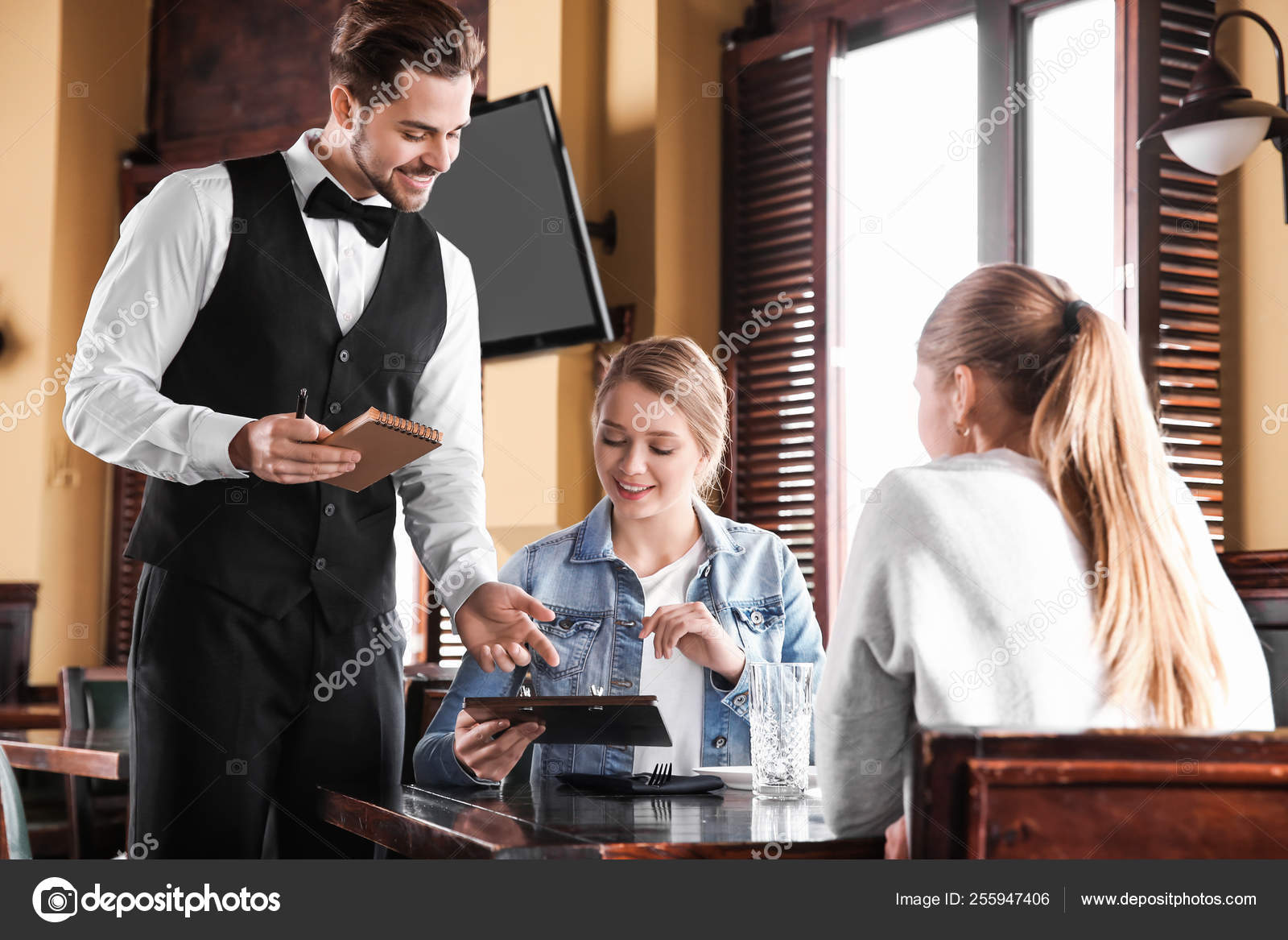 Waiter Taking Order