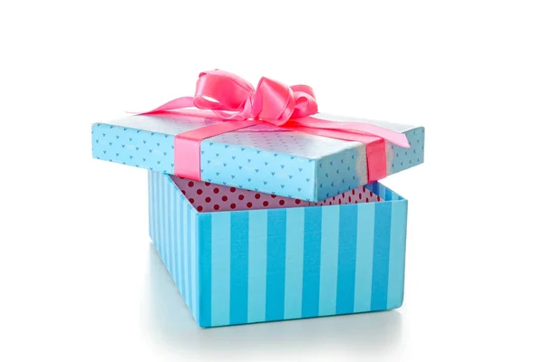 Gift box on white background — Stock Photo, Image