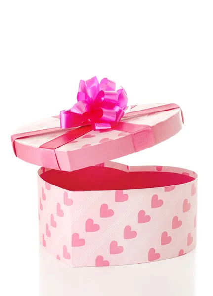 Gift box on white background — Stock Photo, Image