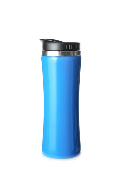 Thermos flask on white background — Stock Photo, Image