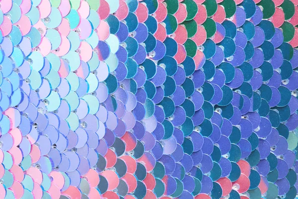Bright iridescent sequins, closeup — Stock Photo, Image