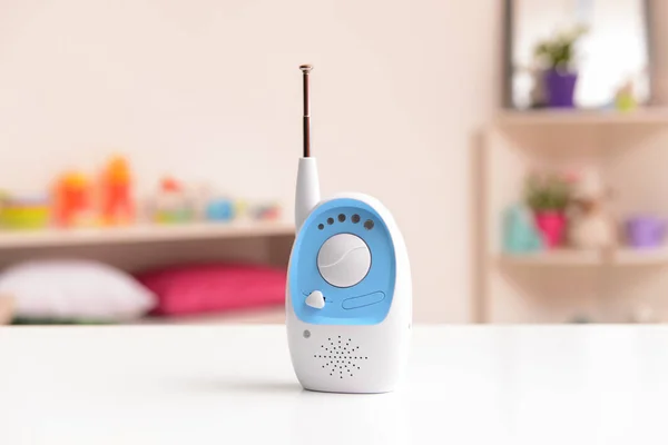 Modern baby monitor on table in room — Stock Photo, Image