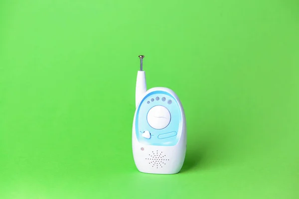 Modern baby monitor on color background — Stock Photo, Image