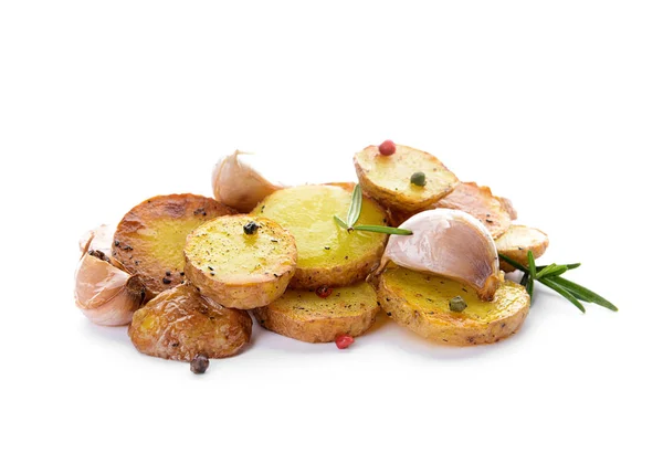 白背景美味烤土豆 — 图库照片
