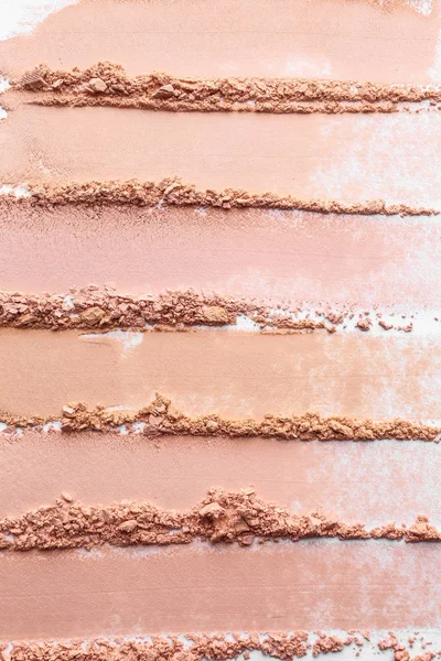 Samples of facial powder, closeup — Stock Photo, Image