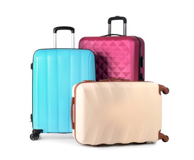 bavul beyaz zemin üzerine