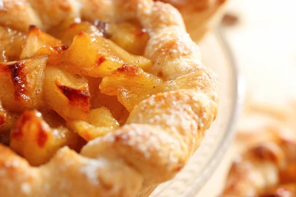 Tasty apple pie, closeup — Stock Photo, Image