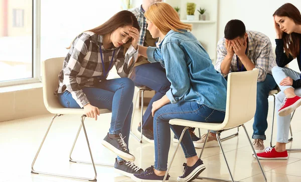 People at group therapy session — Stock Photo, Image