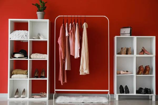 Stylish interior of dressing room — Stock Photo, Image